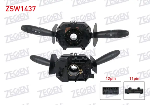 ZEGEN ZSW1437 | Far Sinyal Kumanda Kolu Arka Sileceksiz 12 11 2 Pin Fiat Doblo 2001 2010