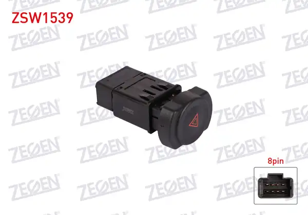 ZEGEN ZSW1539 | Flaşör Anahtarı 8 Pin Dacia Duster 2010 Sandero 2008