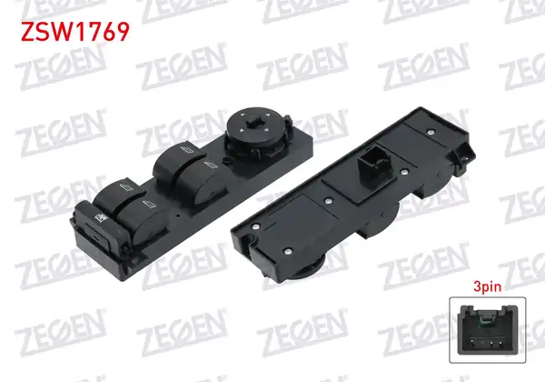 ZEGEN ZSW1769 | Cam Açma Anahtar Grup Ayna Ayarlı 3 Pin Ford Focus II 2008 2011 C Max 2007 2010