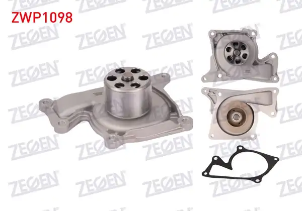 ZEGEN ZWP1098 | Devirdaim Renault Megane IV 2016-/ Nissan Qashqai 2014-/ Dacia Duster 2009-2012 / Clio III 2005-2012 / Megane III 2008-2015 / Kangoo 2008-/ Fluence 2010-2012 / 1.5 DCI K9k (Euro 5)