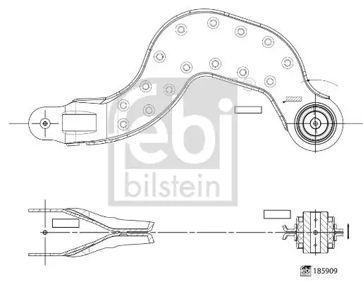 Febi Bilstein 185909 M Benz W177 C118 Arka Üst Salıncak Üst Sağ Sol A2473501700