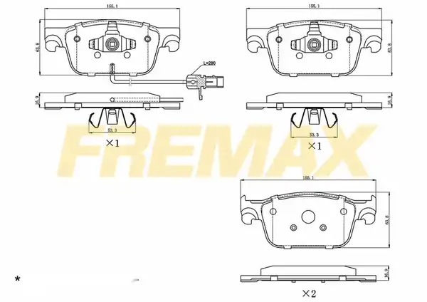Fremax Fbp 1415 Ön Fren Balatası Corbon Formül VW Audi A4 A5 2015