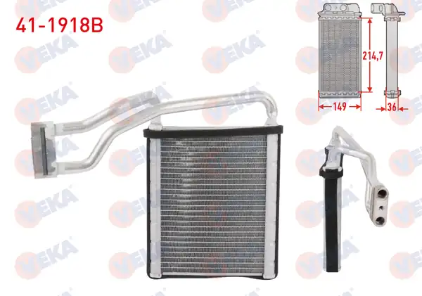 VEKA 41-1918B | Kalorifer Radyatörü Brazing Ford Transit V363 2013