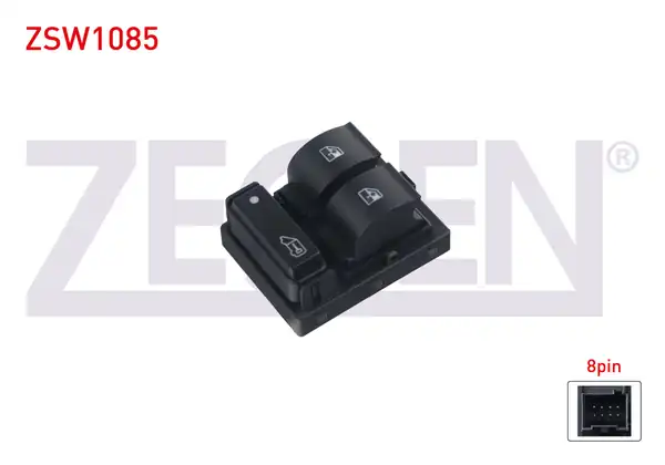 ZEGEN ZSW1085 | Cam Açma Anahtarı Çiftli Turuncu Işık 8 Pin Boxer III Jumper III Ducato 250 2006 2014