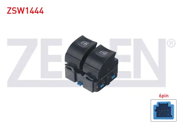 ZEGEN ZSW1444 | Cam Açma Anahtarı Çiftli 6 Pin Dacia Duster 2017