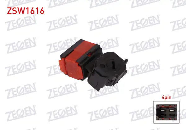 ZEGEN ZSW1616 | Kontak Termiği 4 Pin Renault Clio III 2005 2012 Kangoo Fluence Master III 2008 Dacia Logan II Sandero II Dokker Lodgy 2012