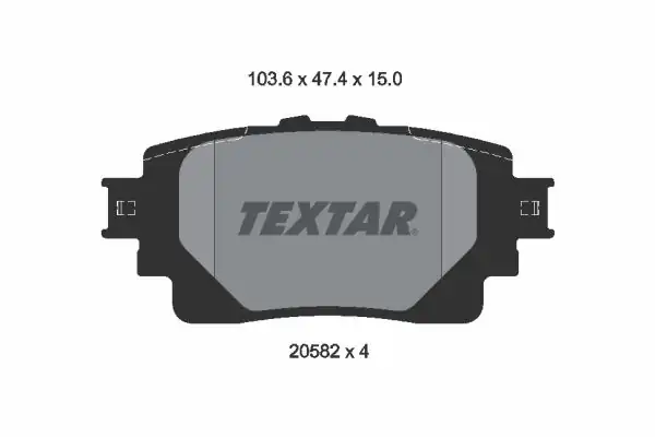 TEXTAR 2058201 | Fren Balatası Corolla Rav4 18 Arka