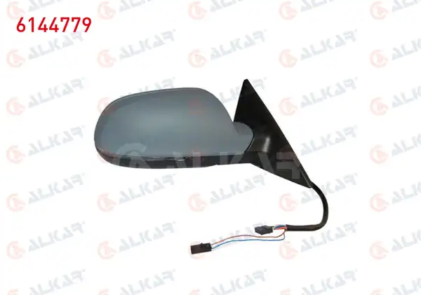 ALKAR 6144779 | Dış Dikiz Aynası Sağ Astarlı Katlanır Isıtmalı Elektrikli Sinyalli 12 Pin Audi A5 2009-2017