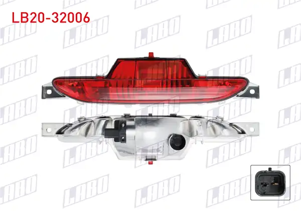 LABO LB20-32006 | Sis Farı Arka Duylu Ve Ampullu Opel Corsa F 2020 2023 Mokka B 2021 Peugeot 208 2012 2019