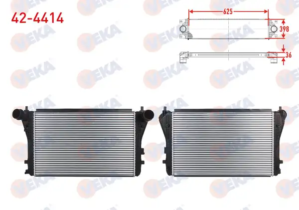 VEKA 424414 | Turbo Radyatörü Volkswagen Jetta III 1k2 1 6 TDI 2005 2010