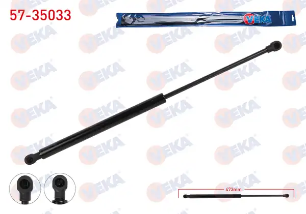 VEKA 57-35033 | Bagaj Amortisörü Renault Renault Clio IV 2012 2 Adet