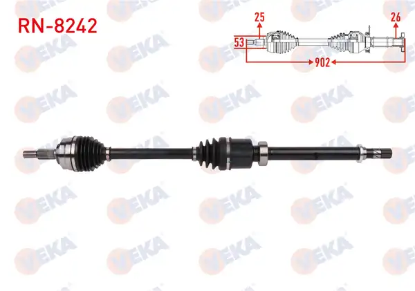 VEKA RN8242 | Komple Aks Sağ Renault Clio V 1 5 Blue dCi 2020
