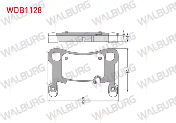 WALBURG WDB1128 | Fren Balata Arka Ikazlı Porsche Cayenne 9ya 2 9 S 3 0 TDI 3 0 Hybırd 4 0i T 2017