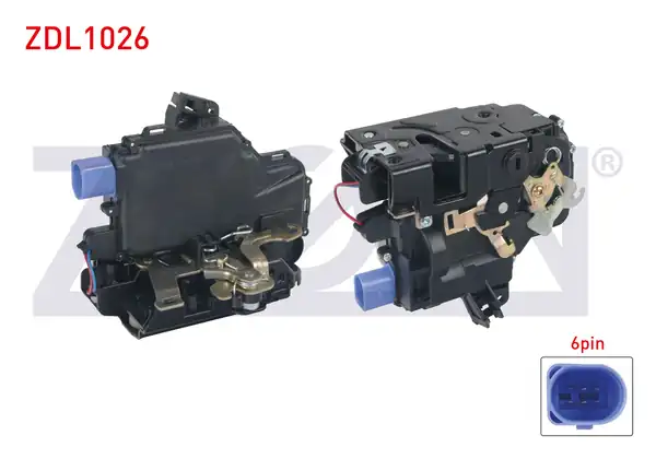 ZEGEN ZDL1026 | Kapı Kilidi Sol Arka 6 Pin Volkswagen Polo 2002 2009 Skoda Fabia 1999 2007 Seat Ibiza III 1999 2002