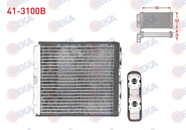 VEKA 41-3100B | Kalorifer Radyatörü Brazing Nissan Pick Up D22 2 5 TD 1998