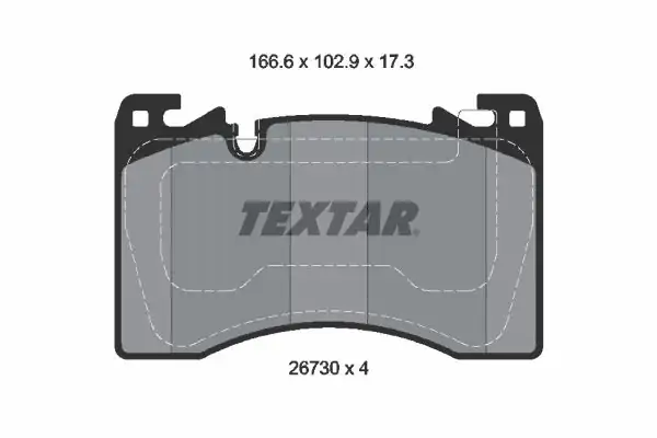TEXTAR 2673001 | Fren Balatası New R Rover Sport Ön