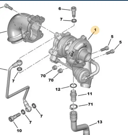 BORGWARNER 54359880021 | Turbo Şarj Peugeot Bipper Tepee 1 4 Hdi 08 Citroen Nemo 1 4 Hdi 08 2355775