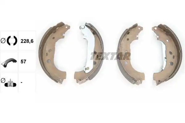 TEXTAR 91061400 | Fren Pabuç Balata Connect 02 13 Arka