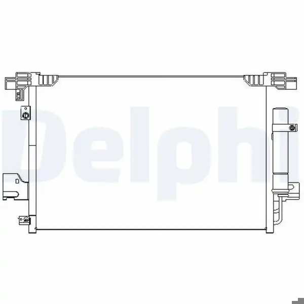 DELPHI TSP0225648 | Klima Radyatörü *Fr* Peugeot 4007 (07->) 4008 (12->) Citroen C4 Aircross (12->) Mitsubishi Lancervııı
