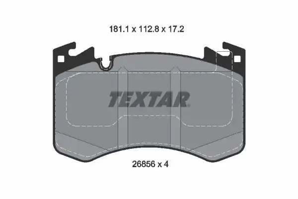 TEXTAR 2685601 | Fren Balatası New Range Rover Ön Rr20