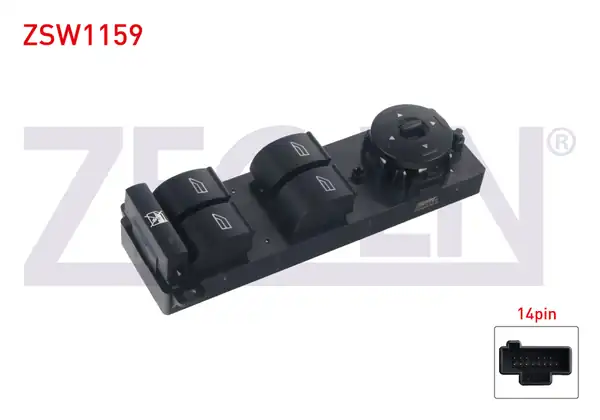 ZEGEN ZSW1159 | Cam Açma Anahtar Grup Ayna Ayarlı 14 Pin Ford Focus II Focus C Max 2004 2011