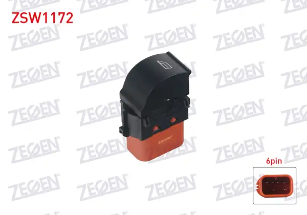 ZEGEN ZSW1172 | Cam Açma Anahtarı Tekli 6 Pin Ford Focus III C Max II Connect 2010