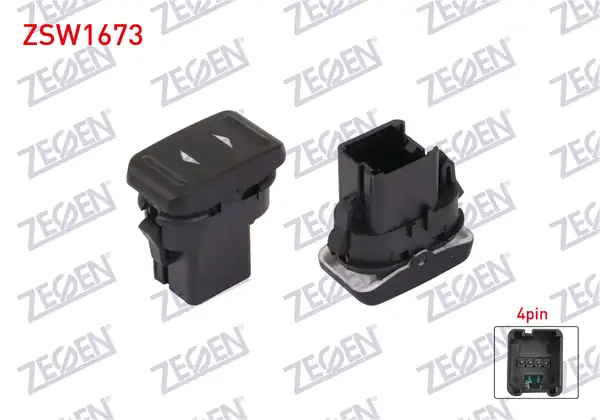 ZEGEN ZSW1673 | Cam Açma Anahtarı Tekli 4 Pin Ford Focus 2008 2011 C Max 2007 2011