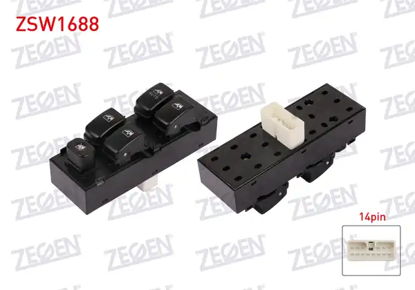 ZEGEN ZSW1688 | Cam Açma Anahtar Grup 14 Pin Hyundai Getz 2005 2010