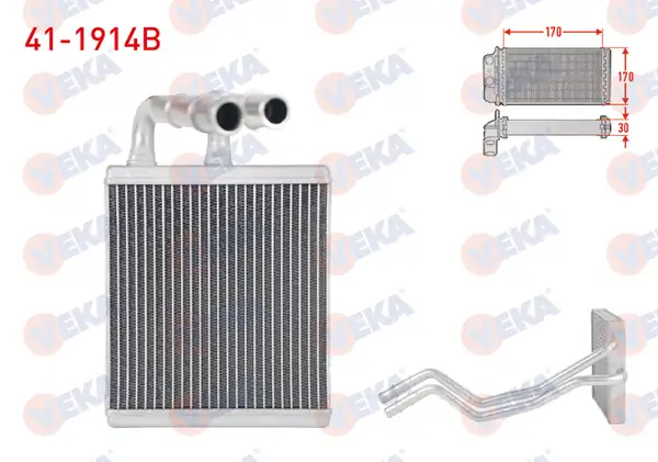 VEKA 41-1914B | Kalorifer Radyatörü Brazing Ford Fiesta VI 1 4 TDCI 1 6 TDCI 1 4i 1 6i 2008 2012