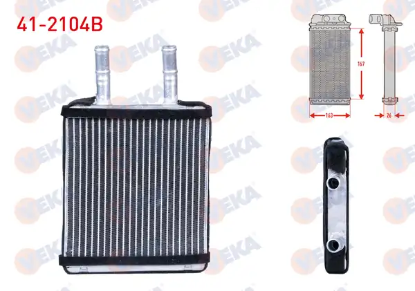 VEKA 41-2104B | Kalorifer Radyatörü Brazing Hyundai Accent İ X 3 1 3i 1994 2000