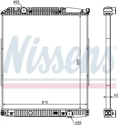 NISSENS 626530 | Motor Su Radyatörü Cercevesiz Mercedes Actros 96