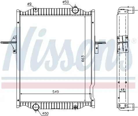 NISSENS 63781A | Motor Su Radyatörü Renault Midlum 180 210 220 dCi Çerçeveli