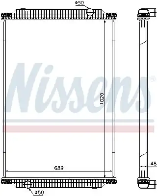 NISSENS 67196 | Motor Su Radyatörü Man Lion S City Loh Otobüs Cng li Dogalgazli