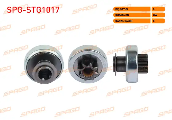 SPAGO Spg Stg1017 Marş Dişlisi 8 Dış Cw 10 Kanal Renault Clio II