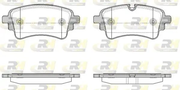 ROADHOUSE 21669-10 | Fren Balatası Arka Vag A4 A5 Q5 Q7 15
