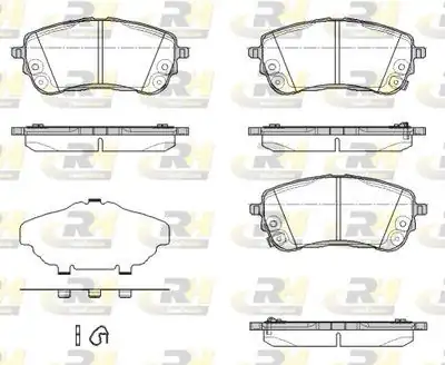 ROADHOUSE 21858-12 | Fren Balatası Ön Toyota Corolla 1 6 1 8 Hybırd Yaris Cross 19