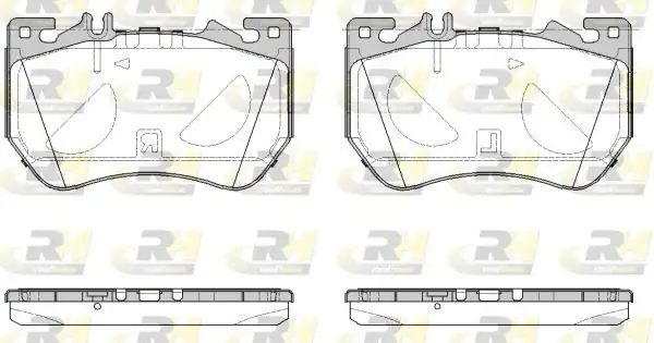 ROADHOUSE 21971-00 | Fren Balatası Ön Mercedes W206 21 C236 23 W214 23