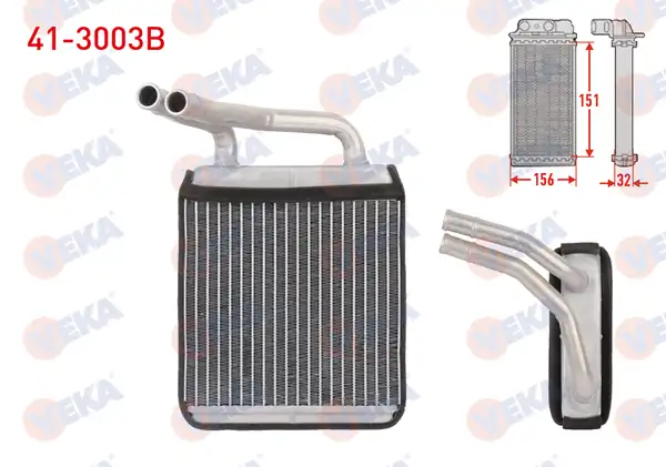 VEKA 41-3003B | Kalorifer Radyatörü Brazing İnce Kazan Mitsubishi L300 2 5d 2001 2009