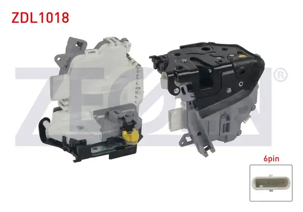 ZEGEN ZDL1018 | Kapı Kilidi Sol Arka 6 Pin Seat Leon 2005 2015 Altea 2004