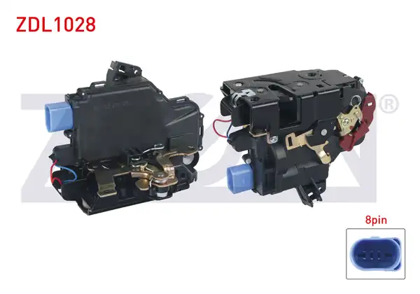 ZEGEN ZDL1028 | Kapı Kilidi Sol Ön 8 Pin Volkswagen Polo 2001 2012 Skoda Fabia 1999 2007 Seat Cordoba Ibiza IV 2002 2009