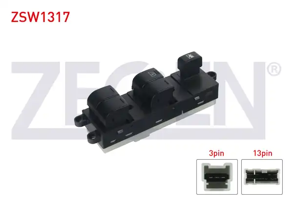 ZEGEN ZSW1317 | Cam Açma Anahtar Grup 16 Pin Nissan Qashqai Navara Note Pathfinder 2005 2015