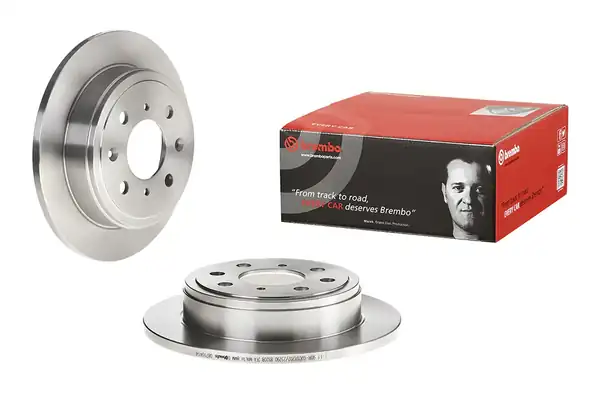 BREMBO 08-7104-14 | Fren Diski Arka Düz 239mm Honda Accord Civic Crx Rover 200 400 86 00 2 Adet