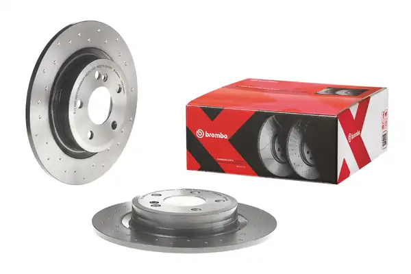 BREMBO 08-B348-4X | Fren Diski Tek Disk Arka M Benz 117 156 176 242 246 11 20