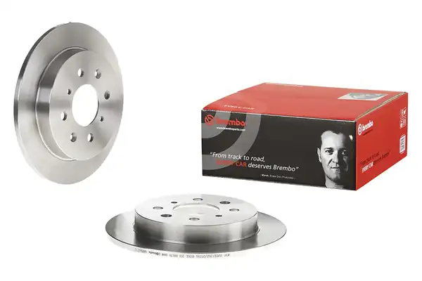 BREMBO 08-B602-10 | Fren Disk Arka Düz 239 4 Honda Jazz City 09 12 2 Adet