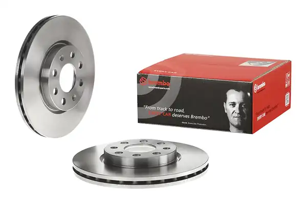 BREMBO 09-5843-34 | Fren Diski Ön Havalı 257mm 6 Bijon Opel Corsa D E Fiat Grande Punto CDTI