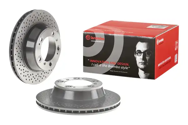 BREMBO 09-6665-11 | Fren Diski Arka UV Coated Porsche 2 Adet