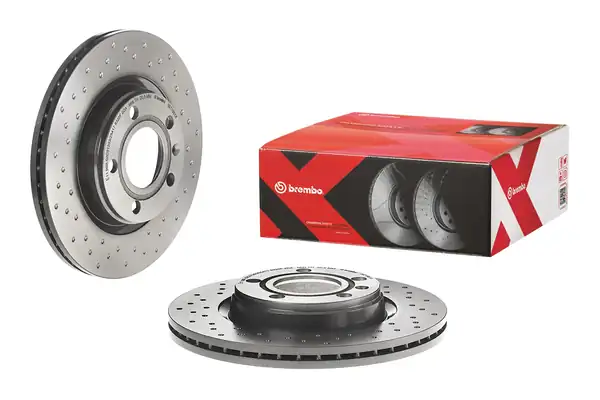 BREMBO 09-7196-1X | Fren Diski Ön Arka Xtra Audi 2 Adet