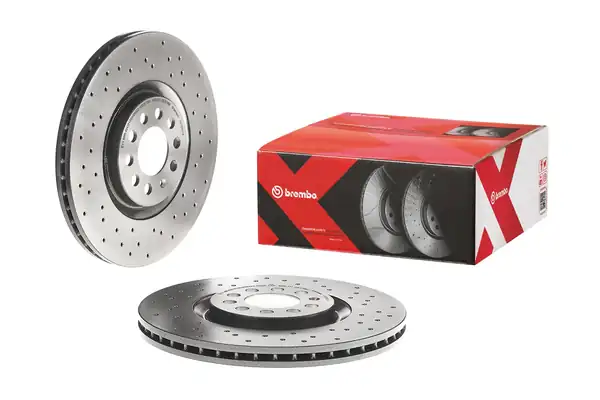 BREMBO 09-7880-1X | Fren Diski Ön Xtra Audi 2 Adet