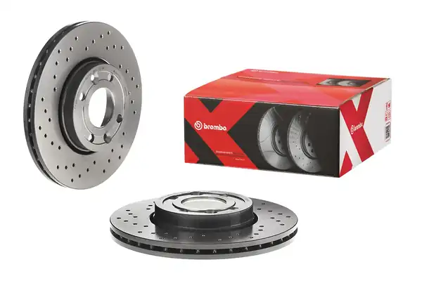 BREMBO 09-9078-1X | Fren Diski Ön Xtra Line Clio III Modus Megane II 1 2 1 4 16v 1 5 Delikli 2 Adet