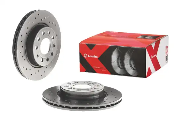 BREMBO 09-9167-1X | Fren Diski Ön Delikli VW Caddy Golf Audi A3 Seat Leon Skoda Octavia 04 15 2 Adet